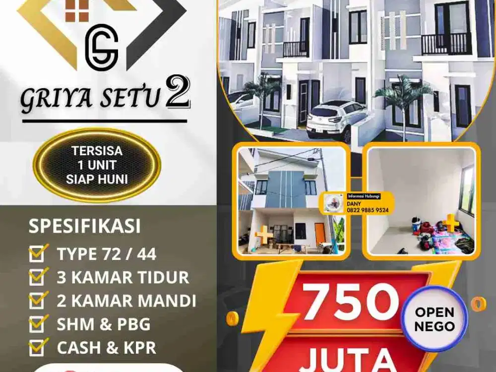 Dijual Rumah Siap Huni Setu Cipayung Jakarta Timur