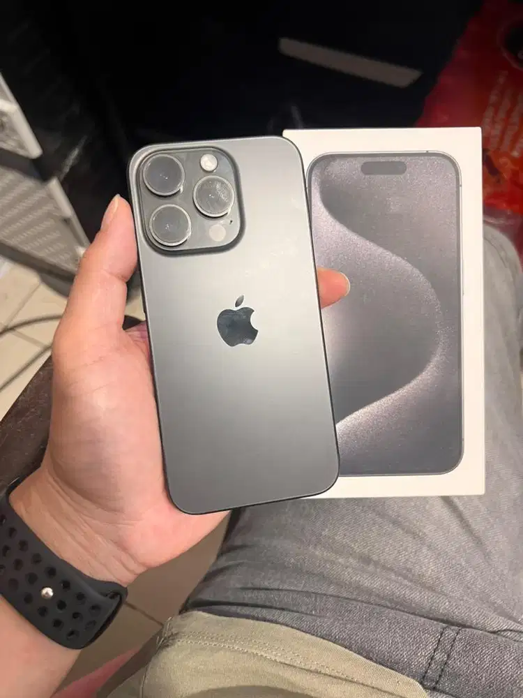 Iphone 15 pro 128 ibox fullset mulus harga net aja