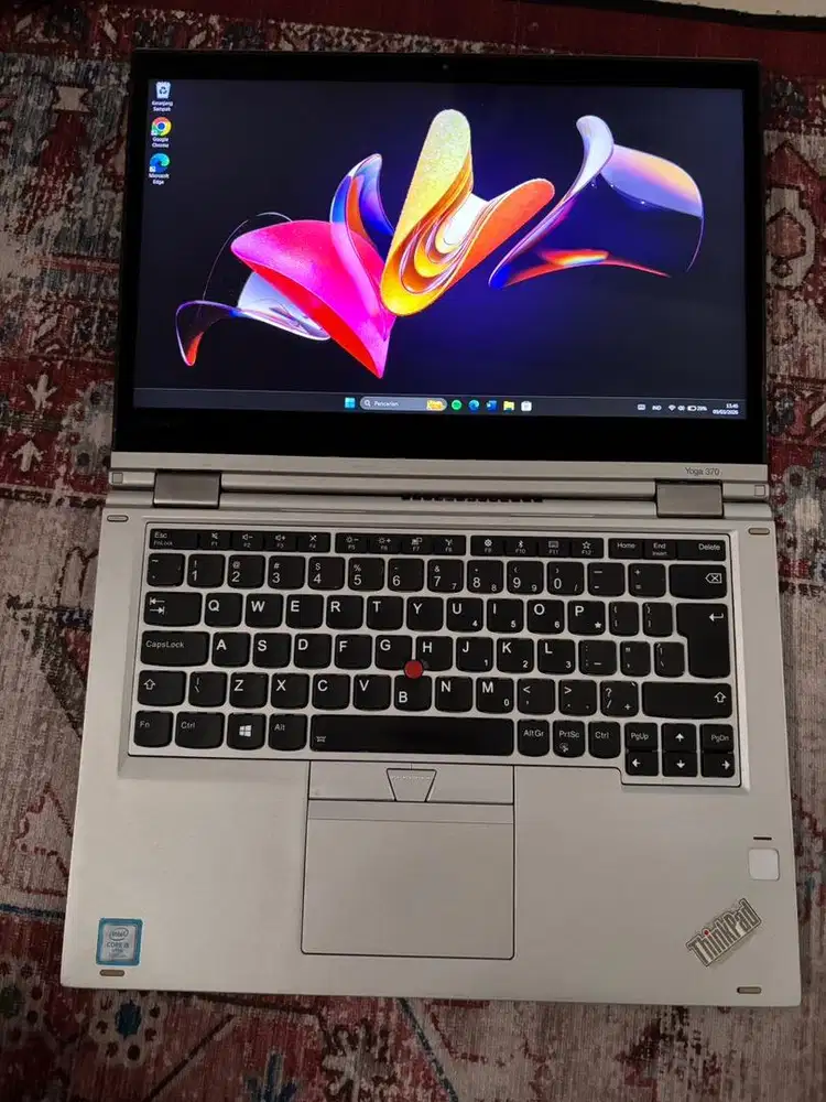 Laptop Yoga 370 2 in 1 sidik jari
