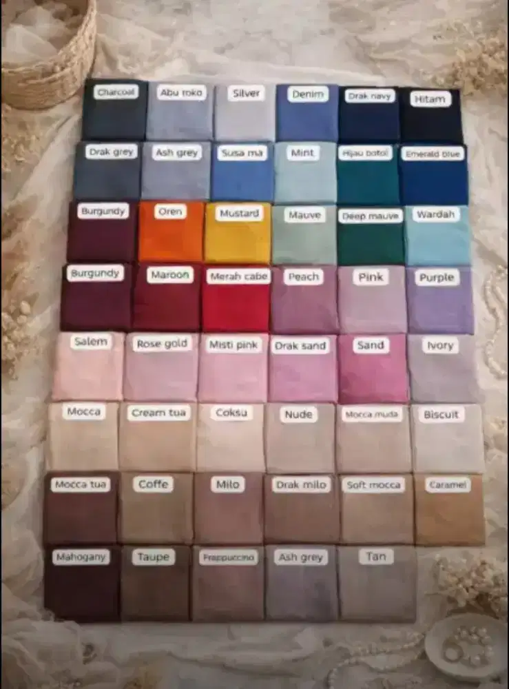 Hijab Bella Square Polycotton Premium