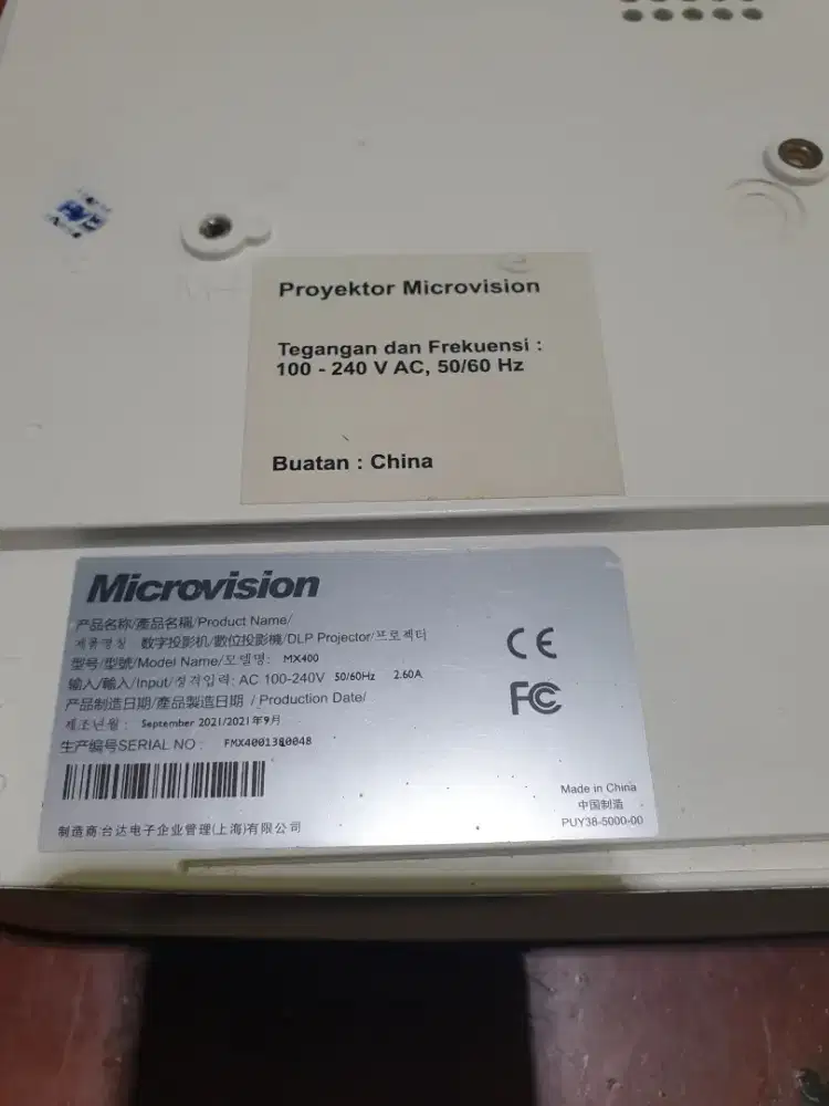 Dijual cepat Projector MICROVISON MX400 NO MINUS
