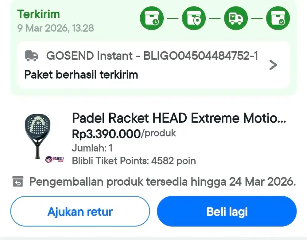 Raket padel head extreme motion 2025/2026