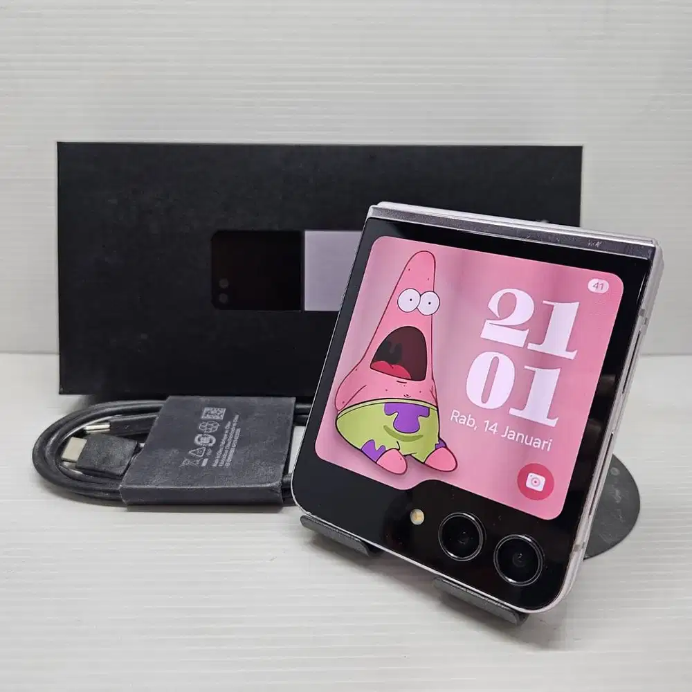 SAMSUNG GALAXY Z FLIP 5 5G 8/512 LAVENDER RESMI SEIN FULLSET NO MINUS