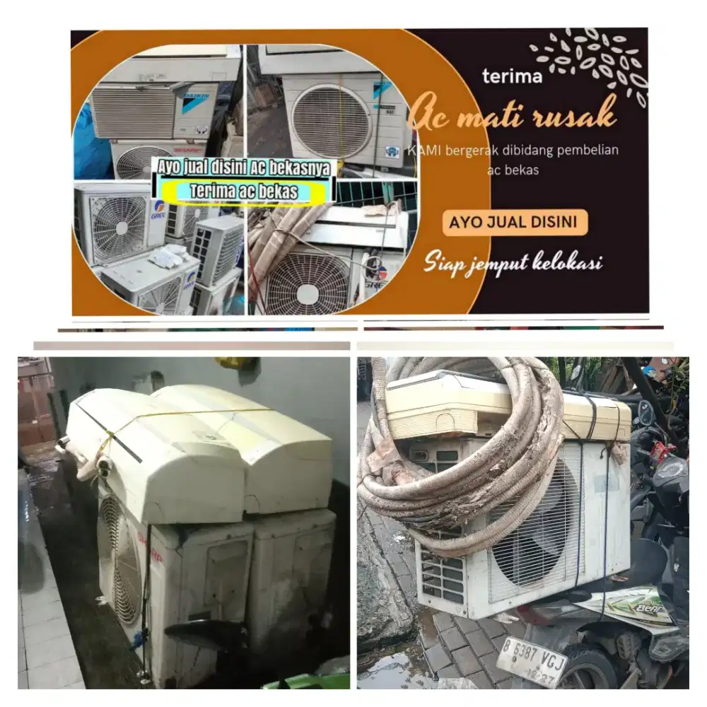 Terima ac bekas rusak