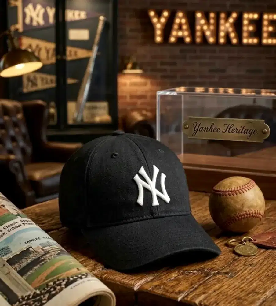 Topi Baseball Newyork Yankees MLB '47 Original Second Warna Hitam
