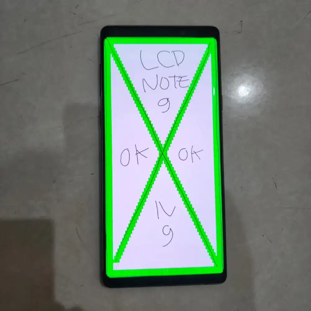 LCD SAMSUNG GALAXY NOTE 9 ORIGINAL MULUS FULLSET FRAME WARNA COKLAT