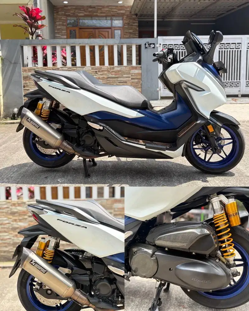 Honda Forza bonus Ohlins , Akrapovic, carbon kevlar banyak!