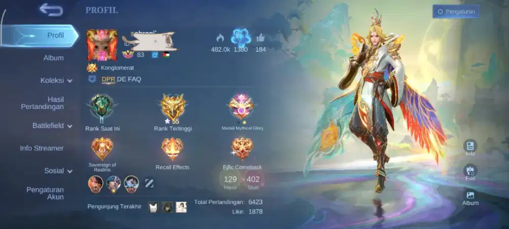 ML akun pribadi 100% aman