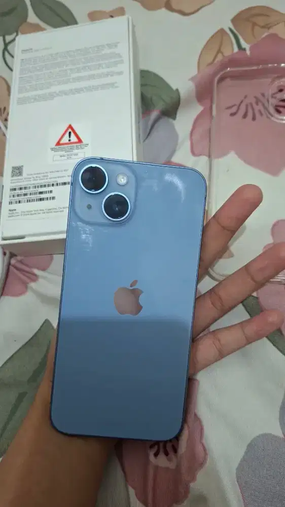 IP 14 Basic 128gb BLUE, BARU, NO MINUS, PEMAKAIAN CEWEK