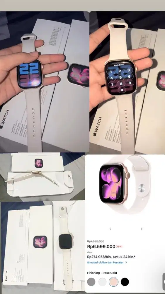 Iwatch Gen 11 rosegold 46mm