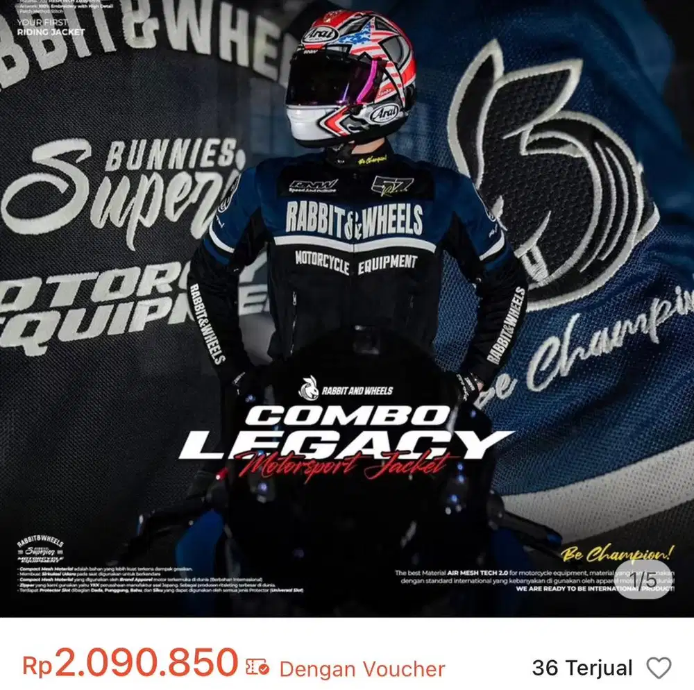 Combo legacy navy jacket rabbit and wheels