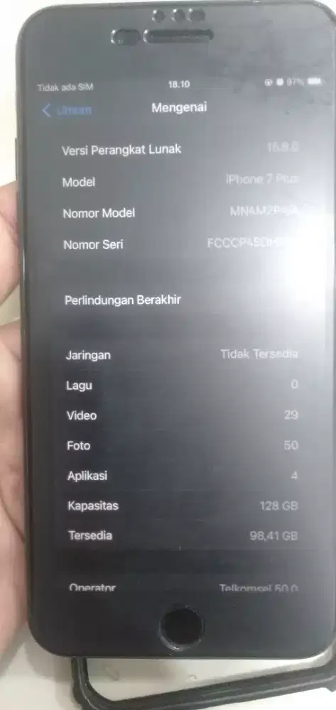 IPHONE 7 PLUS 128 GB GARANSI RESMI