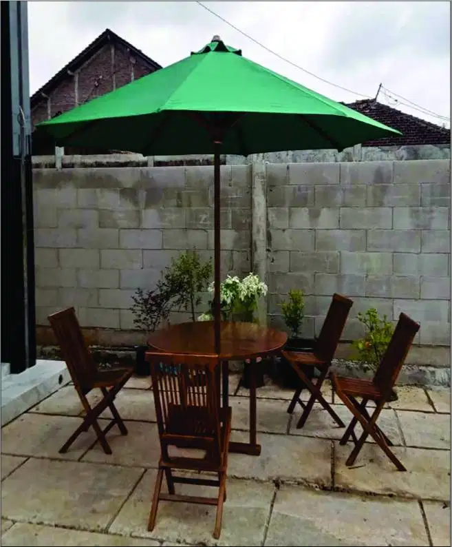 Meja Payung Komplit Kursi Taman