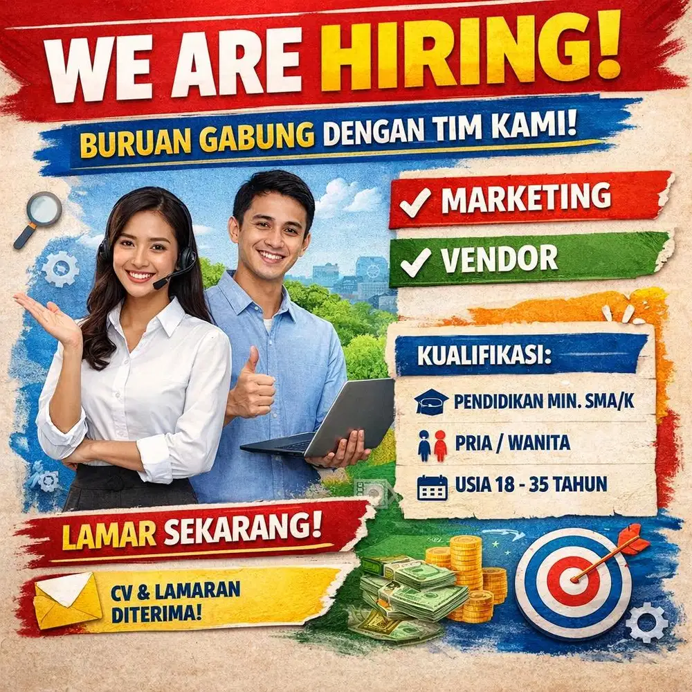 DIBUTUHKAN CEPAT MARKETING UNTUK EO DAN VENDOR EVENT ORGANIZER