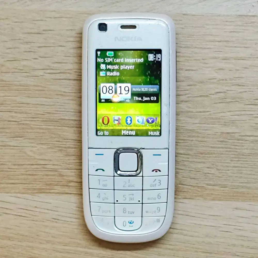 Nokia 3120c 3120 Classic Music Edition Mod Music Theme Pearl White
