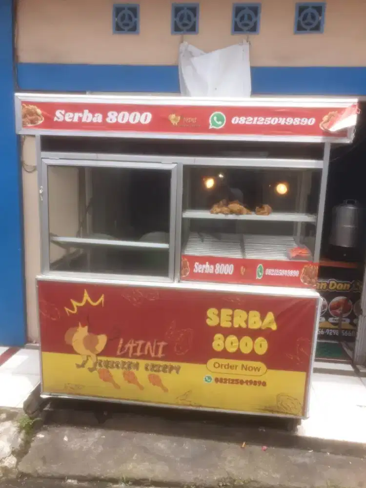 Gerobak friedchiken lengkap tinggal jualan