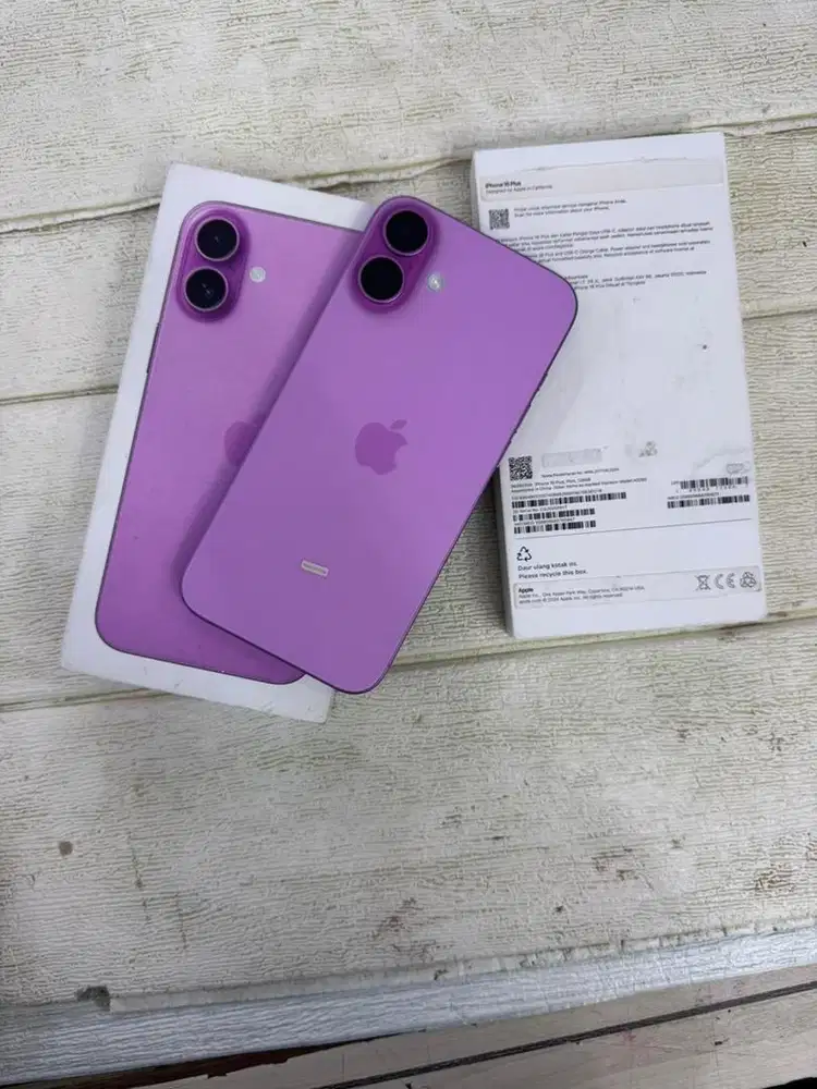 Iphone 16 plus 128gb resmi ibox bekas