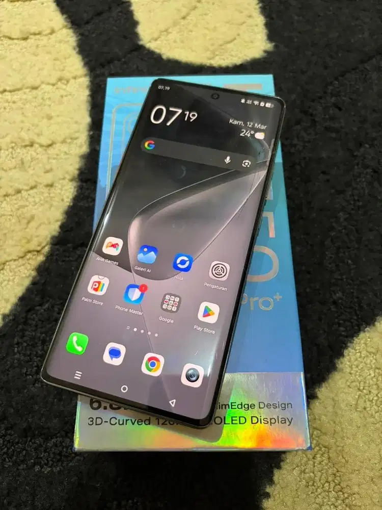 Infinix hot 50 pro plus silver 8/256gb dualsim 4G+ fullset resmi INDO