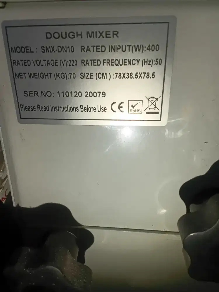 Mixer FOMAC Doughmaker machine(spiral mixer)SMX-DN10