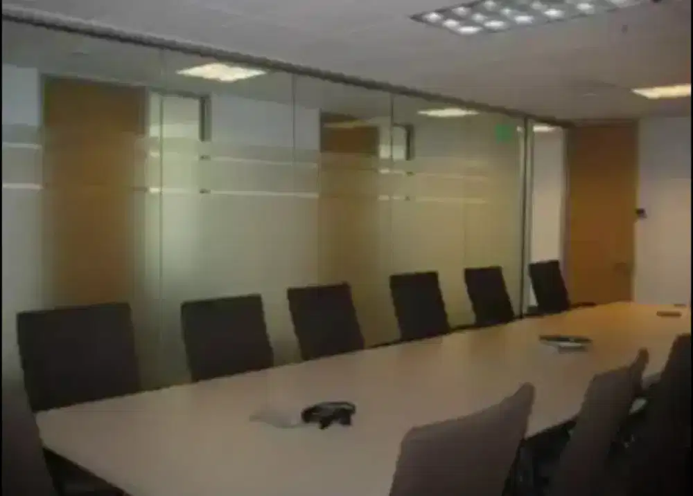 Kaca komplit pasang stiker sanblas kaca film pas utk kantor