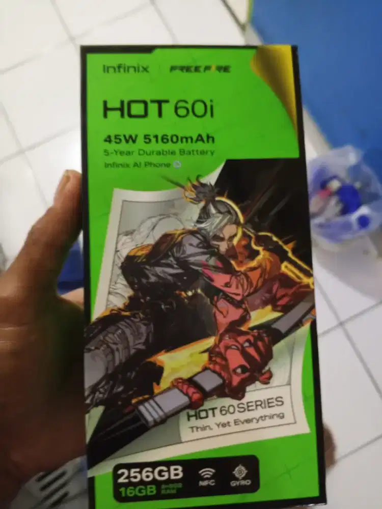 Infinix hot 60i ram 8/256 baru sehari beli