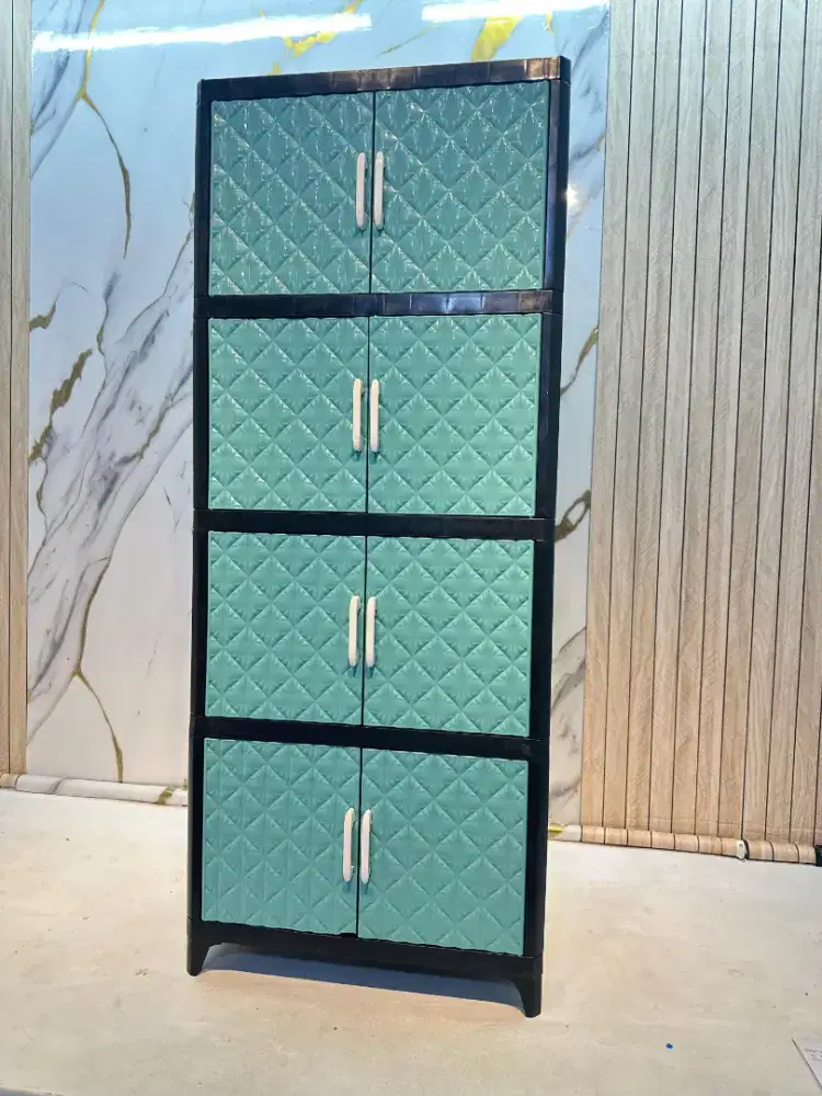 Lemari baju plastik susun 4,murah