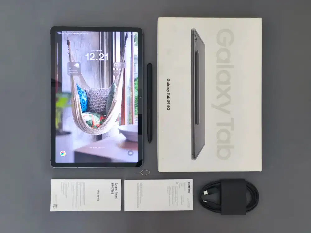 Samsung Galaxy Tab S9 5G 8/128 X716 - Fullset, Ex Garansi Resmi