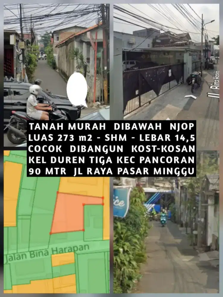 TANAH MURAH DIBAWAH NJOP DUREN TIGA PANCORAN JAKARTA SELATAN