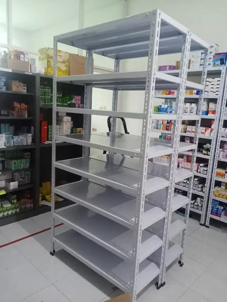 Rak besi susun 5 bahan full besi