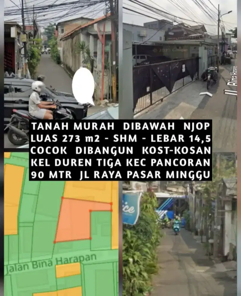TANAH MURAH DIBAWAH NJOP DUREN TIGA PANCORAN JAKARTA SELATAN