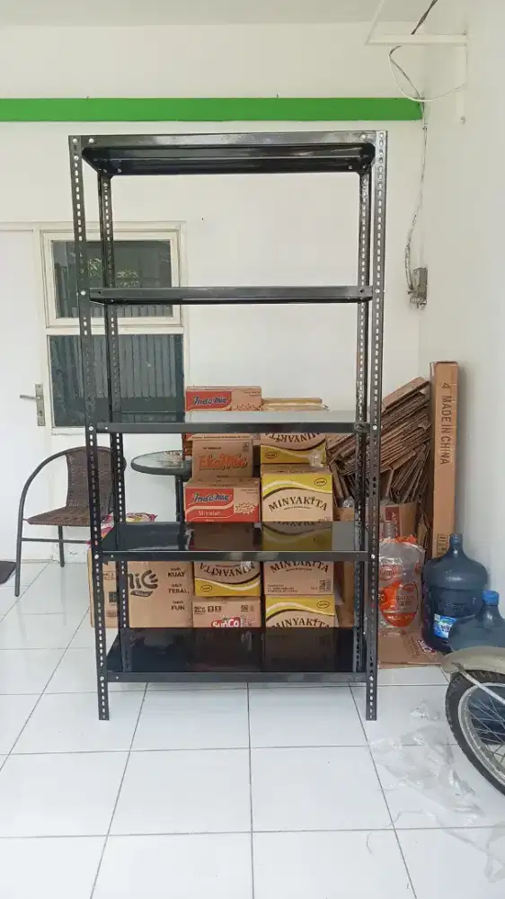 Rak besi siku susun 5