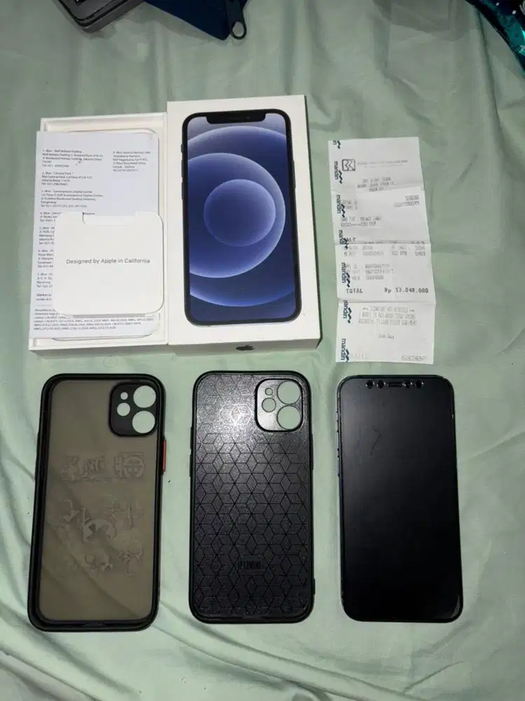 iPhone 12 Mini 64GB Black Fullset Box – Normal – Murah