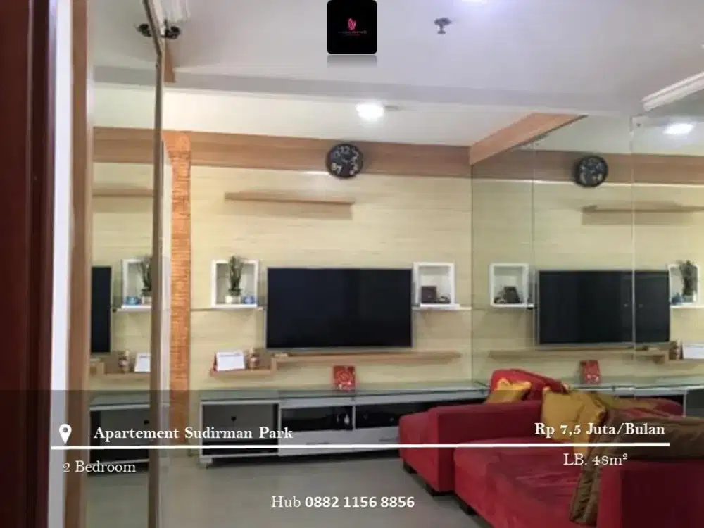 Disewakan Apartement Sudirman Park Low Floor 2BR Full Furnished