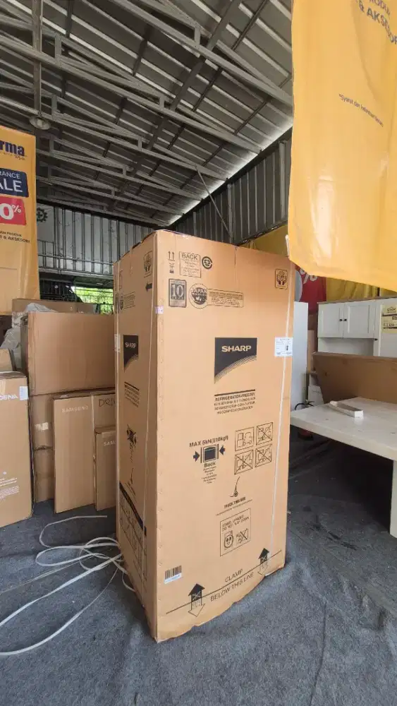 Ready stok kulkas sharp 4 pintu