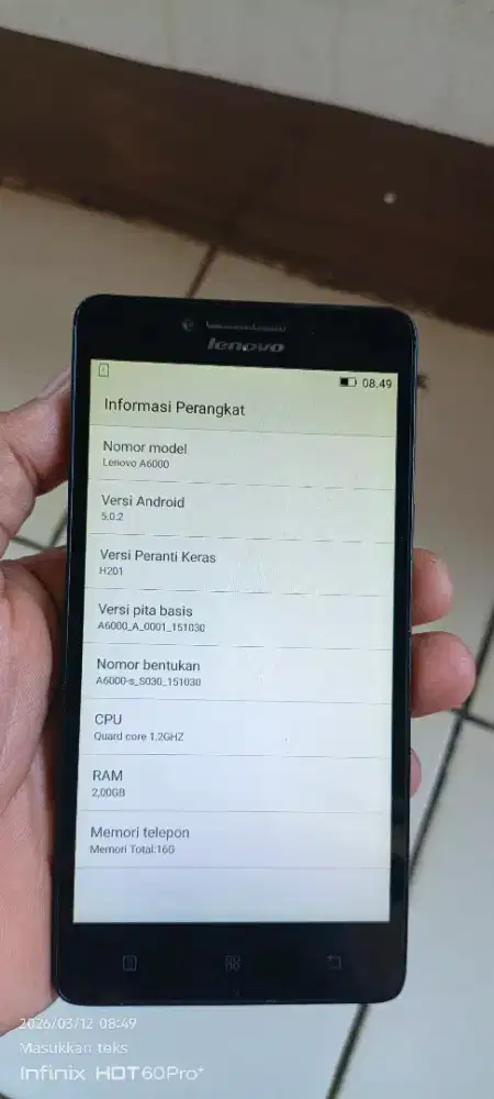 Lenovo a6000.  2/16 pmkyan ja