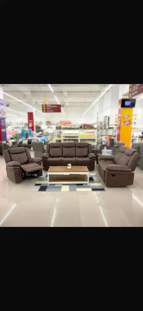 JUAL BARU SOFA SET RECLINER 3+2+1 PROMO TERBATAS