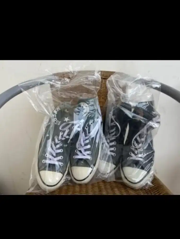 SEPATU ORI CONVERSE CHUCK 70 HI GREEN/BLACK (2 PASANG)
