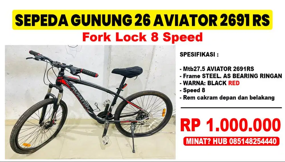 SEPEDA GUNUNG MTB 27.5 AVIATOR TYPE 2691 RS