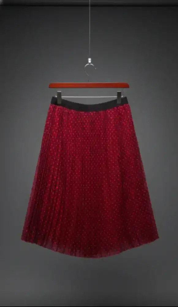 Rok tutu bordir motif timbul