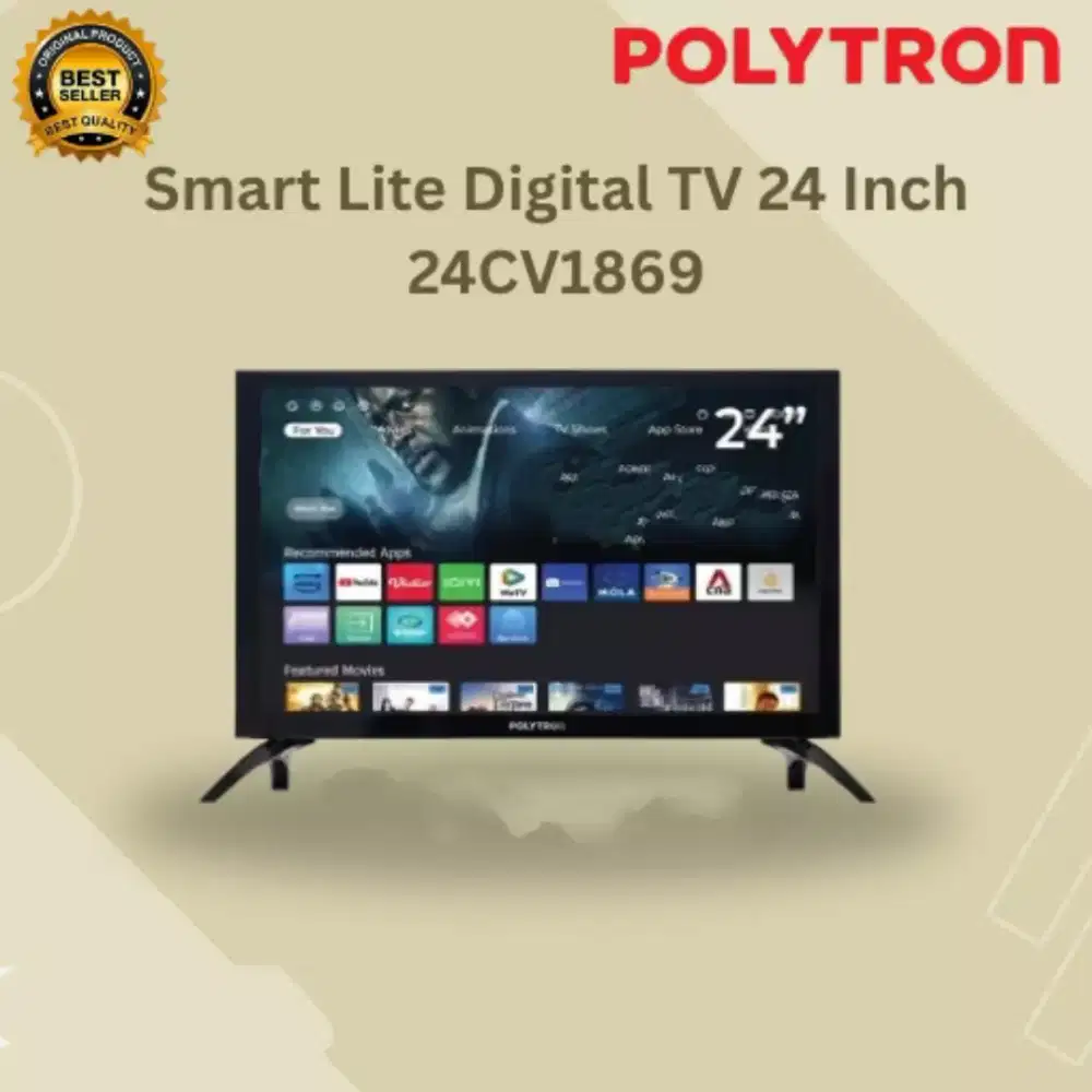 Smart TV, Led TV 24 Polytron Digital Tv, Baru Garansi Resmi & Tukar+