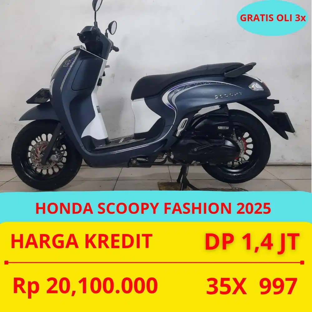 PROMO SUKSES MOTOR HONDA SCOOPY FASHION 2025 DP MURAH 1,4 JUTA GUYSS