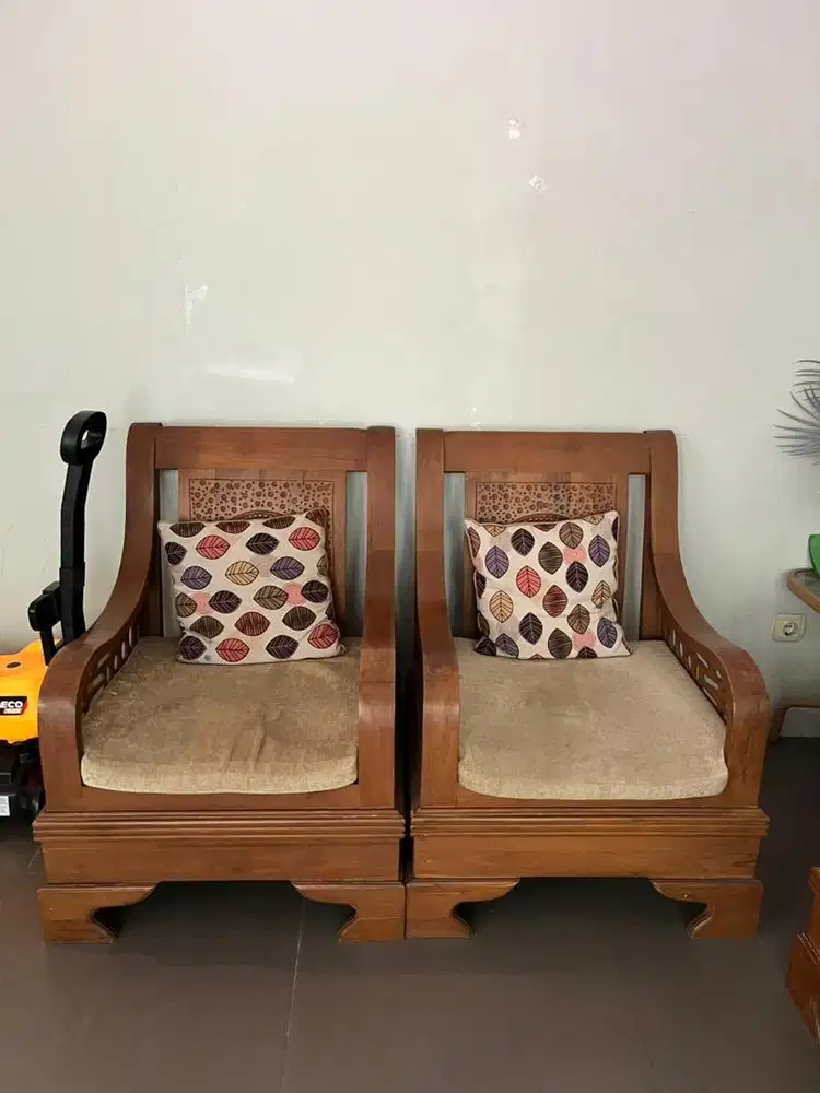 Meja tamu set - kayu