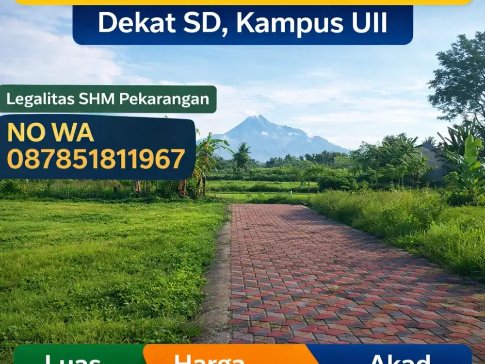 Tanah Jogja 2 MENIT SD BIAS KALIURANG SHMP