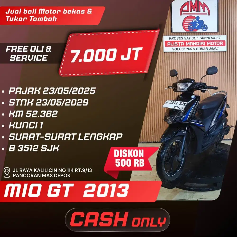 MIO GT 2013 CASH ONLY ALLO BANK GOPAYLATER INDODANA SPAYLATER ALISTA