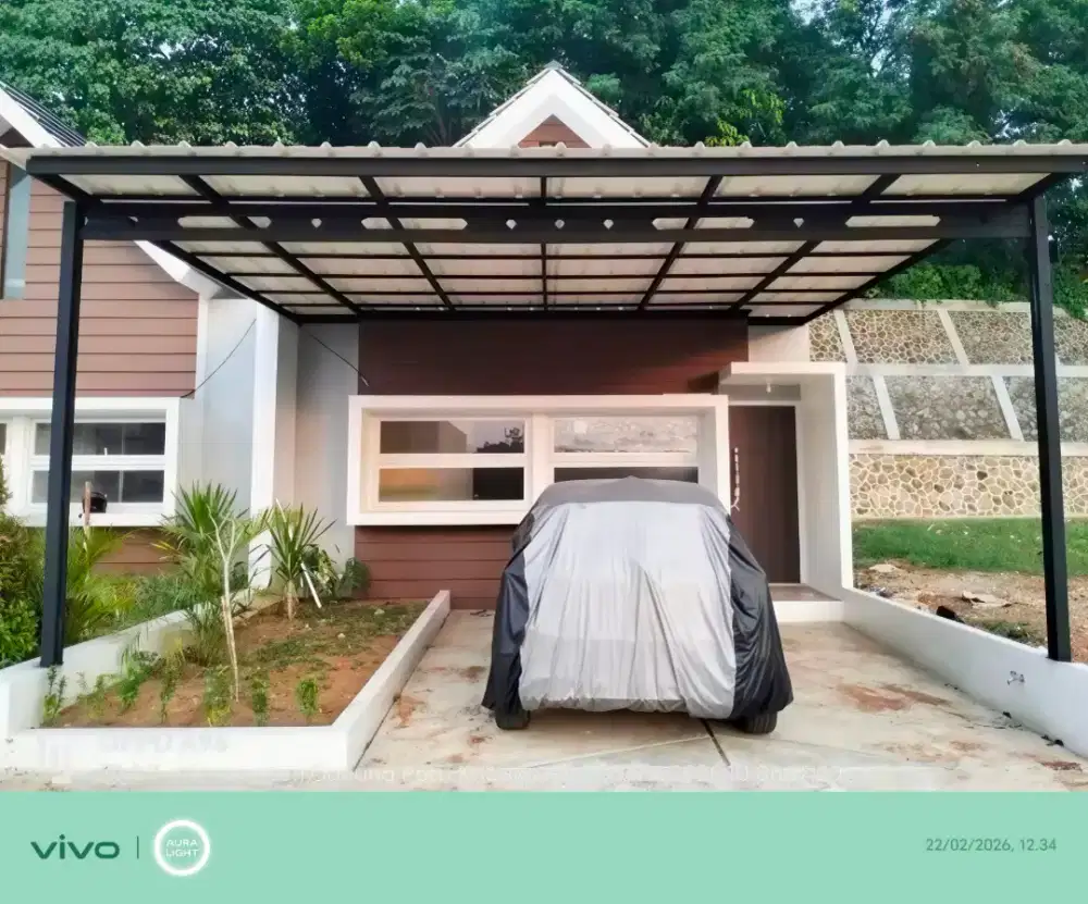 Pasang kanopi baja ringan