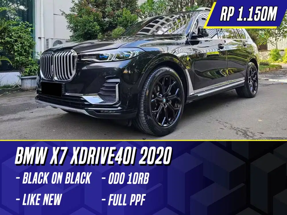 BMW X7 xDrive40i 2020 Black Hitam X 7 xDrive