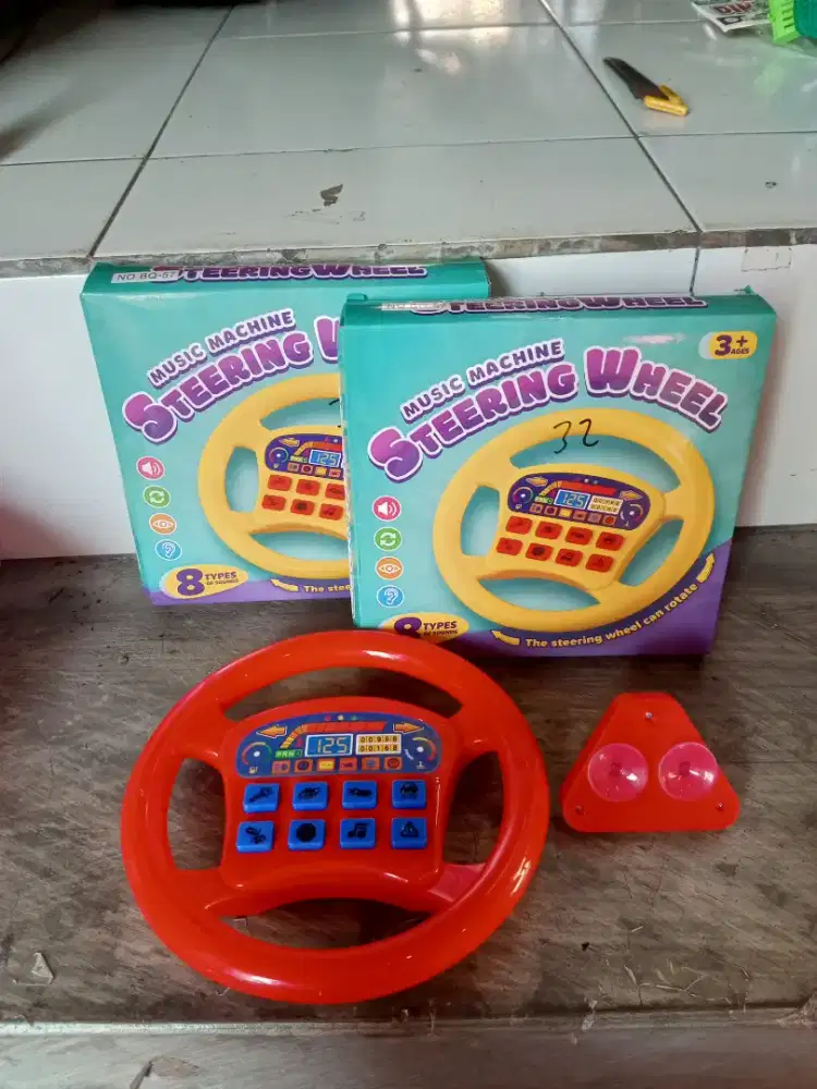 Mainan Anak Stir mobil baterai