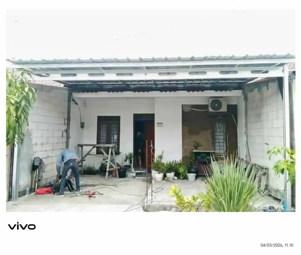 Jasa pasang kanopi rangka baja ringan
