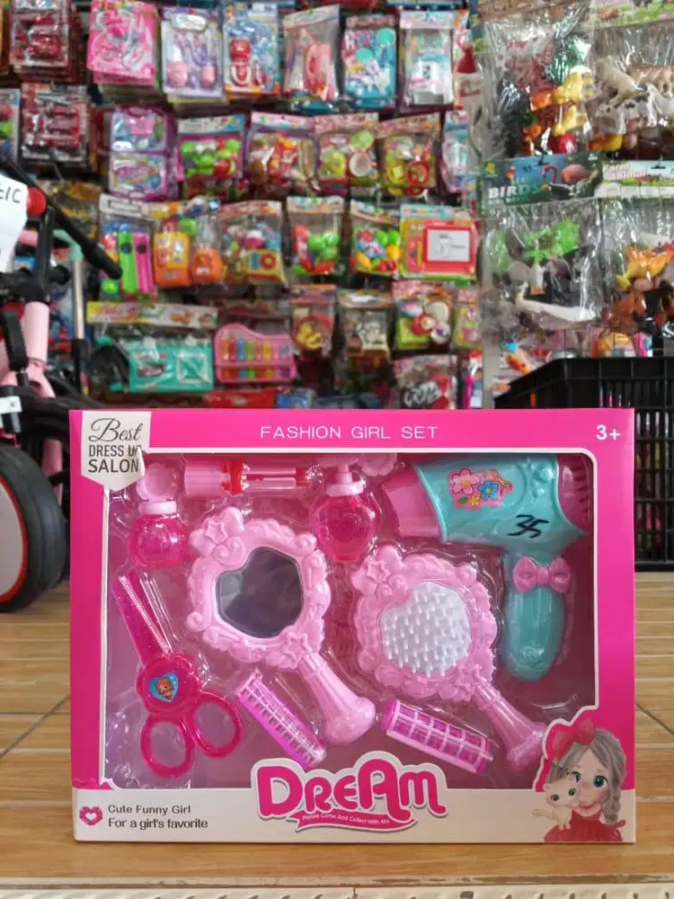 mainan anakk fashion girl salon set