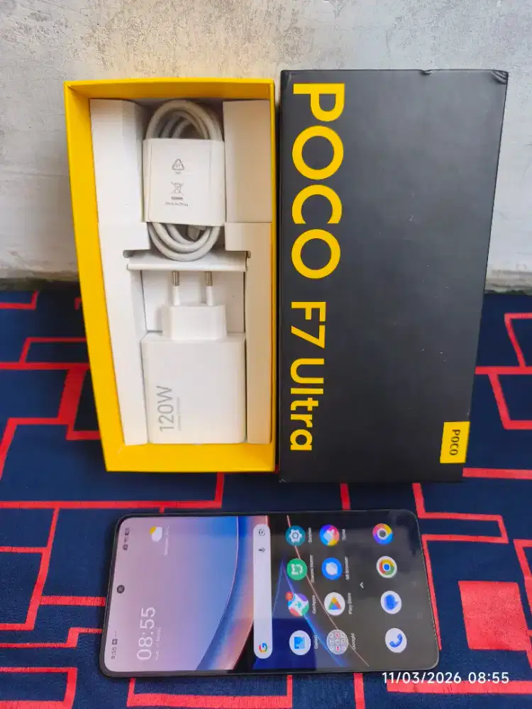 Poco F7 Ultra 12/256 Fullset ori segel mulus no minus garansi On 2027
